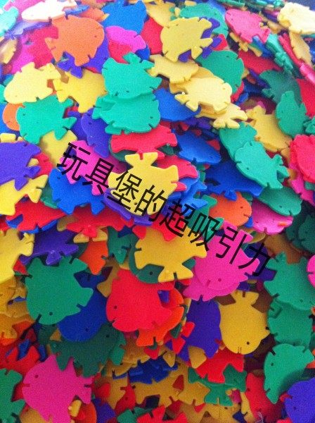 热带鱼积木幼儿园小鱼片 桌面雪花片拼插早教儿童塑料玩具 包邮