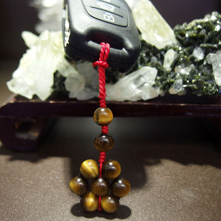 汽车钥匙扣挂件男女手工编织绳七星阵保平安车匙扣幸运时尚饰品