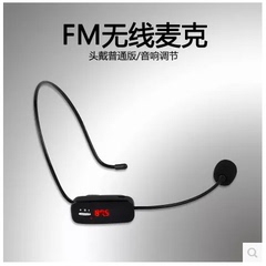 FM收音频道链接麦克风话筒扩音器老师导游教学教练车载头戴无线耳