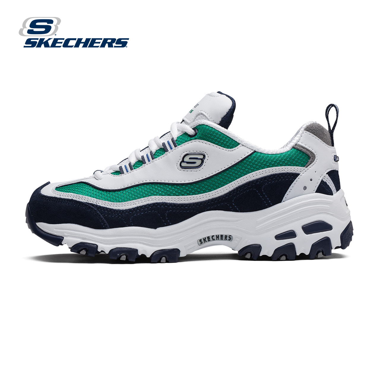 Skechers斯凯奇D’lites熊猫鞋 鸳鸯色厚底情侣运动鞋99999931产品展示图5