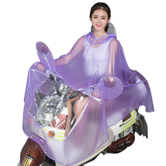 时尚雨衣电动车成人电瓶车单人女薄款韩版特大雨披透明大帽檐防水
