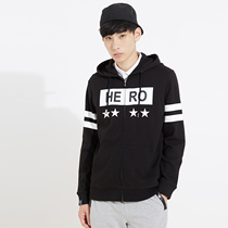 美特斯邦威2015秋装新款男星星字母印花连帽吊牌价269