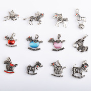 Myatou DIY Jewelry Accessories faux Opal Thai silver marks match the horse immediately money good luck pendant