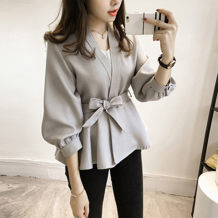 荷叶边收腰上衣女秋主题推荐 (精选5件)