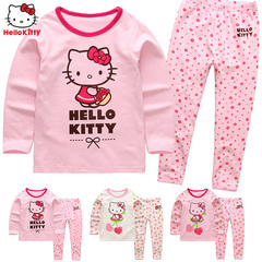 Hello Kitty儿童春秋内衣套装宝宝纯棉秋衣秋裤女童装内衣