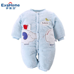 婴儿连体衣冬装加厚 新生儿衣服冬季 0-2岁婴儿外出服 宝宝衣服