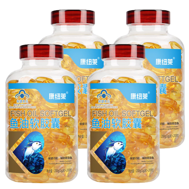 Fish oil Soft Capsule 4 bottles 800 grain Kang Niulai adult Middle-aged and elderly people Health products Deep sea Cod liver oilin the Health Food/Dietary supplements , Health Food category - from Buy2taobao.com to provide professional Taobao agent buy service