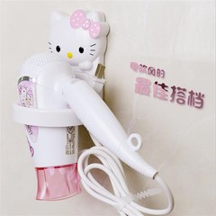 Hello kitty 电吹风机架子 卫生间浴室置物架 粘贴壁挂收纳风筒架