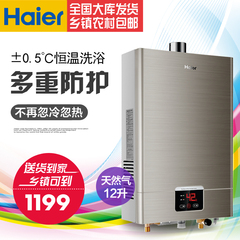 Haier/海尔 JSQ24-UT(12T) 12L 强排式 微电脑 防冻 天然气热水器