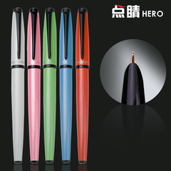 英雄钢笔 9299A多彩铱金笔 暗尖 墨水笔 学生练字专用钢笔美工笔