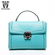 Wan Lima new tide leather shoulder hand slung three small bags of Candy-colored Lady bags women bags