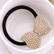 Good hair accessories Korean rope ring ponytail elastic hair accessories flower rhinestone bow flower girl hair band