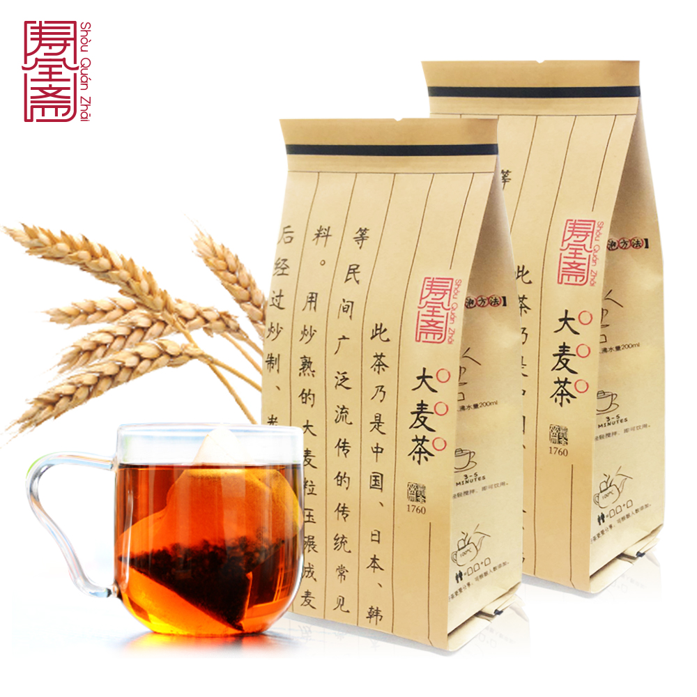 【寿全斋_大麦茶250g*2袋】 烘焙型  5gx50袋泡茶 纸袋产品展示图2