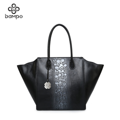 Banpo jewelry flagship store in 2015 new suede leather retro counter Chinese shadow Butterfly Tote shoulder bag