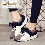 15 new Korean fashion for fall/winter colour matching thin straps, thick-soled casual shoes