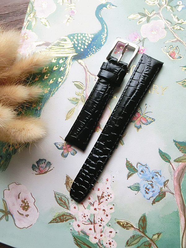 香港正品DKNY唐可娜儿16MM石头纹黑色原装真皮表带表扣表配件|msdalam kategori jam tangan, Fitting - dari Buy2taobao.com untuk memberikan perkhidmatan ejen Taobao profesional membeli