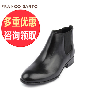 c羅機場背包mcm 意大利 FRANCO SARTO正品女鞋 率性羅馬牛皮低跟圓頭短靴 C0525 mcm