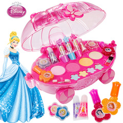 【天天特价】迪士尼儿童化妆品公主彩妆盒套装女孩化妆车过家家玩
