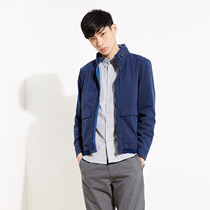 美特斯邦威2015秋装新款男潮时尚百搭拼接时尚茄克吊牌价339元