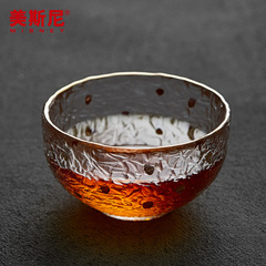 美斯尼 耐热玻璃杯泡茶杯【手绘】陶瓷过滤内胆加厚透明花茶杯