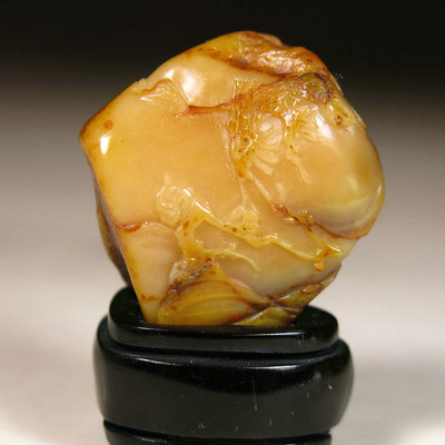 寿山白田黄石-12.9g《岁寒三友》摆件