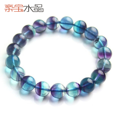 Bao natural Crystal fluorite bracelet ladies Sweet Purple stripes huperzia fashion jewelry bracelets