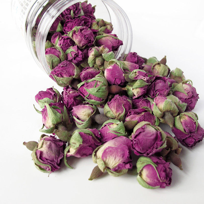 新疆特产   和田玫瑰花茶特级天然花草茶  洛施花舍紫玫瑰花500g