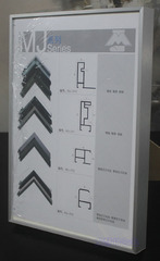 龙慧314亚银北欧金属画框定做细窄铝合金画框型材直销营业执照框