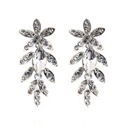 Good pretty jewelry leaf Flower Earrings jewelry earrings Korean bride wedding dress dresses earrings