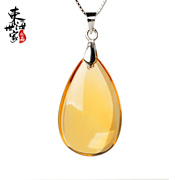 East noble Topaz drop pendant necklace fashion jewelry ladies birthday