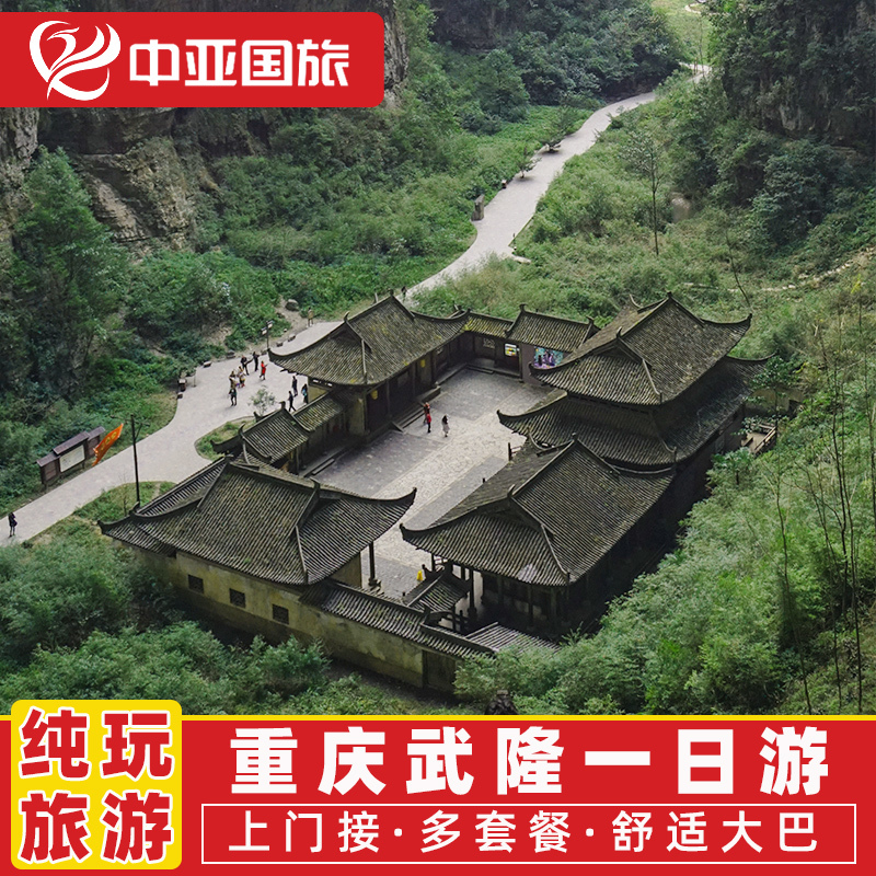 重庆武隆一日游纯玩 天生三桥天坑地缝仙女山乌江画廊跟团游旅游