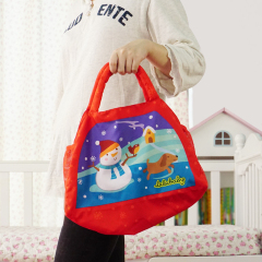 Lalababy/拉拉布书精美礼品袋时尚儿童手拎包玩具挎包休闲收纳袋