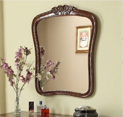 欧式实木穿衣镜化妆镜壁挂镜 挂墙镜试衣镜浴室镜