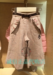 TeenieWeenie童装专柜正品代购16冬款女童米色休闲阔腿裤TC64T60B