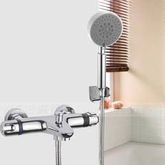 摩爵 SMA弹簧铜温控恒温简易淋浴花洒套装卫生间浴室水龙头