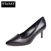 St&Sat/Saturdays-fall 2015 pointed asakuchi stilettos shoes women's shoes new Sheepskin SS53115740