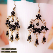 Rusa retro Royal Butterfly card Europe jeweled earrings long exaggerated big earrings woman