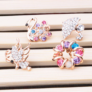 Ya na e-mail female flower collar shirt collar rhinestone shirt collar pin stab stitch sweater pins brooches