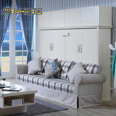 韩式田园沙发床壁床客厅隐形床多功能变形家具自由自合新款包邮