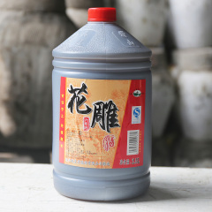 【吴越稽山】绍兴手工黄酒六年陈花雕酒桶装老酒2.5L