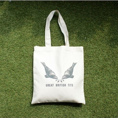 日韩国动物小鸟帆布包女单肩文艺学生书包环保袋购物袋手提袋简约