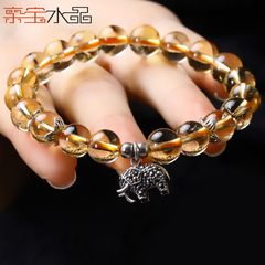 Precious Crystal Brazil natural topaz crystal bracelets for men and women couples