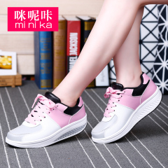 Microphone clicking 2015 new Korean version with increased shook his shoes, platform shoes and leisure shoes wedges platform shoes