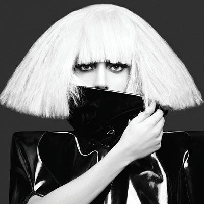 ladygaga款黑白色假发欧美短发爆炸头玉米烫扫帚头夜店ds蓬松假发