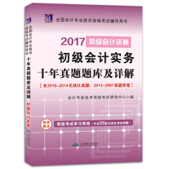 2017年版初级会计职称考试题历年真题试卷题库试题 初级会计资格 初级会计实务 十年真题题库及详解 初级会计师教材辅导用书