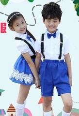 新款儿童表演出服小学生主持人服装幼儿园校服班服中小学生合唱服