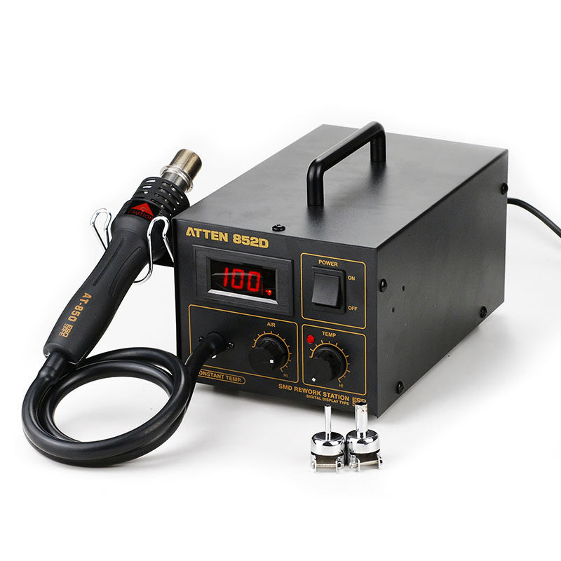 包邮安泰信atten大功率气泵式热风枪热风拔放台数显拆焊台at852d