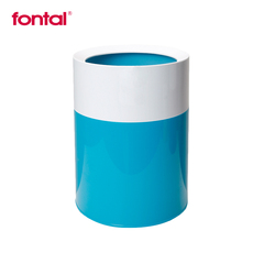 fontal/冯泰时尚创意双层无盖垃圾桶家用多色小号纸篓大号卫生桶