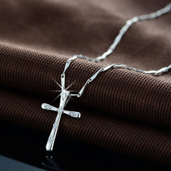 原创项链女 男士女款情侣耶稣十字架女项链  七夕项链送礼物包邮