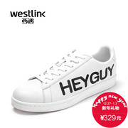 Westlink/West 2016-new sports and leisure letter printed in the spring strap round skate shoes men's shoes